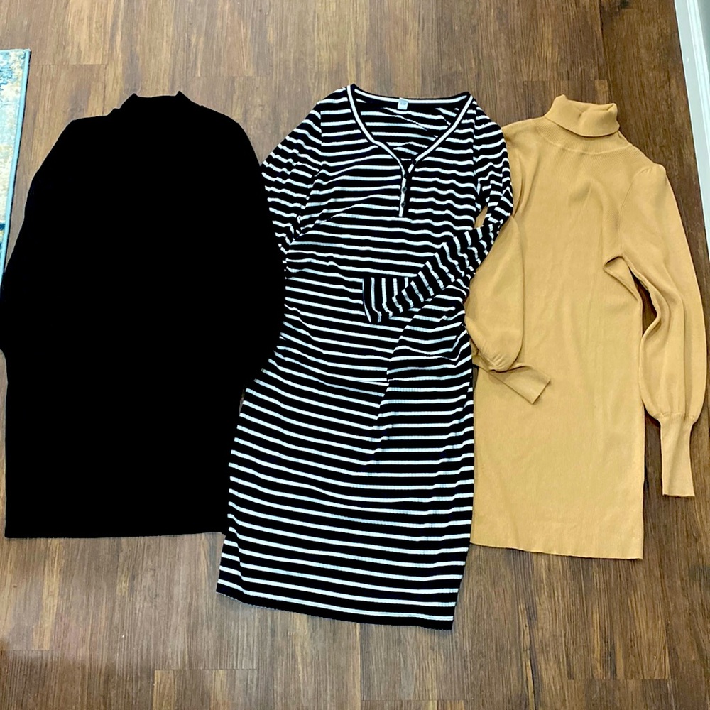 3 Large maternity dress bundle!